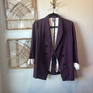 Coastal and Preppy | Women’s Red/White/Blue Double-Breasted Blazer size M